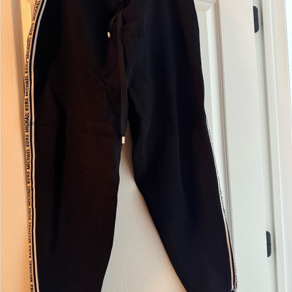 Michael Kors Black Pants with Logo Detail